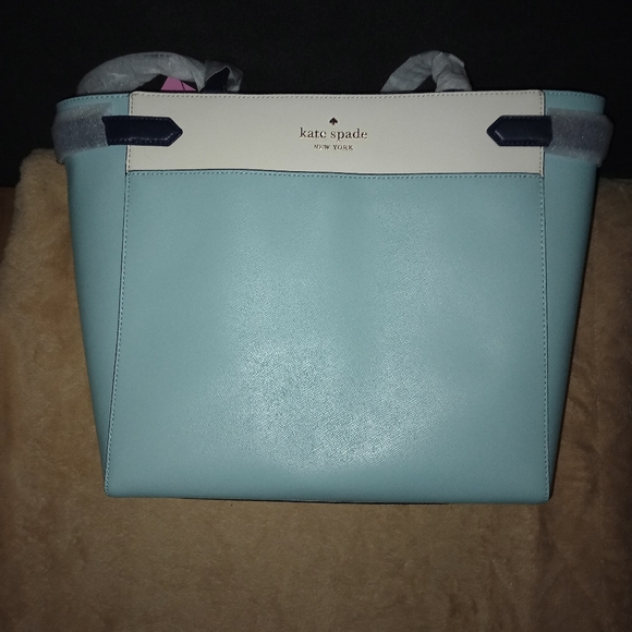 NWT Kate Spade Staci Color block laptop Tote - Picture 4 of 12